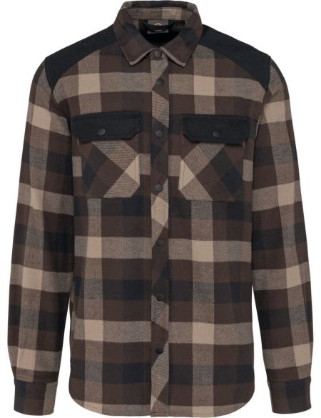 Checked work shirt WK WK520 storm grey/navy/black