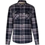 Flanellhemd mit Sherpa-Fleecefutter, Kariban K579, Sturmgrau/Marineblau
