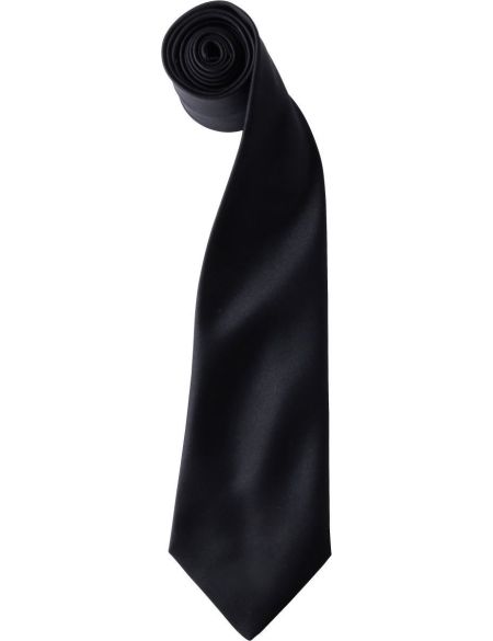 Satin tie Premier PR750 white