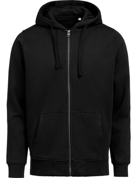 Unisex hoodie made of heavy cotton Untagged Movement OCS RCS Full Zip Hoodie white