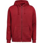 Mikina unisex s kapucí z těžké bavlny Untagged Movement OCS RCS Full Zip Hoodie brick