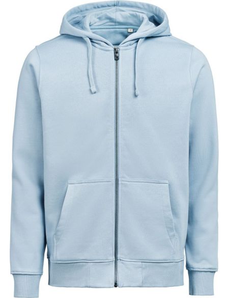 Unisex hoodie made of heavy cotton Untagged Movement OCS RCS Full Zip Hoodie white