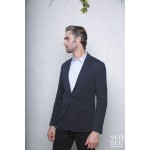 Blejzr piqué pánský Neoblu Marcel Men night blue