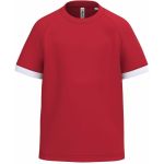 Kinder-Sport-T-Shirt, kontrastierendes Schwarz/Weiß