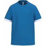Tričko dětské sportovní kontrastní sporty royal blue/white