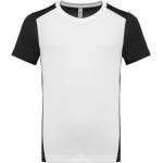 Children's sports contrasting T-shirt Kariban PA4016 white/black