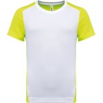 Tričko dětské sportovní kontrastní Kariban PA4016 white/fluorescent yellow