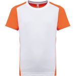 Children's sports contrasting T-shirt Kariban PA4016 white/black