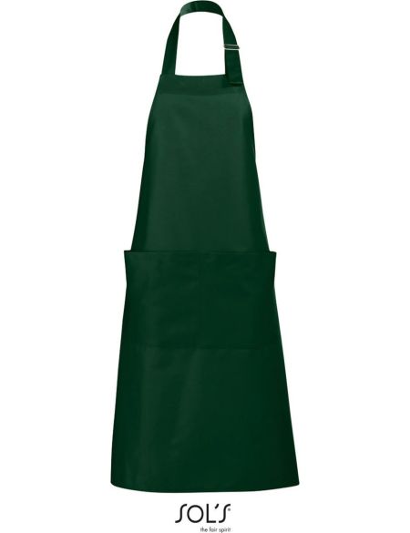 Schürze mit Latz, Sols Gala weiß