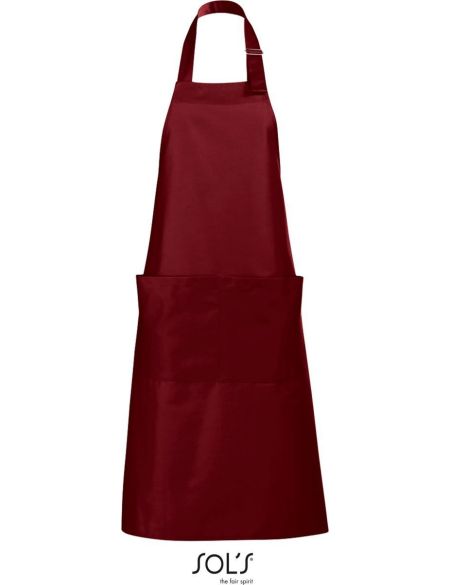 Schürze mit Latz, Sols Gala weiß