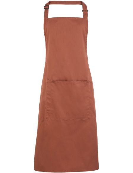 Latzschürze mit Tasche, Farbe: Premier PR154 Weiß