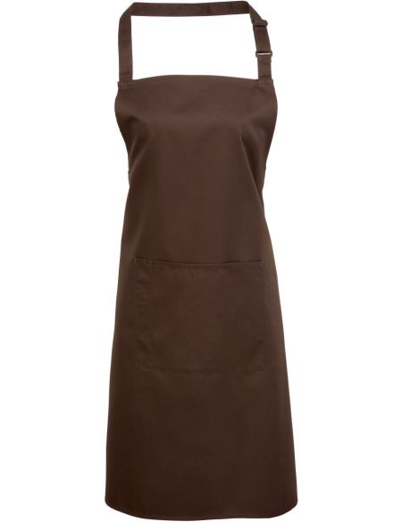 Bib apron with pocket Colours Premier PR154 white