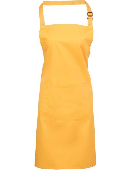 Bib apron with pocket Colours Premier PR154 white