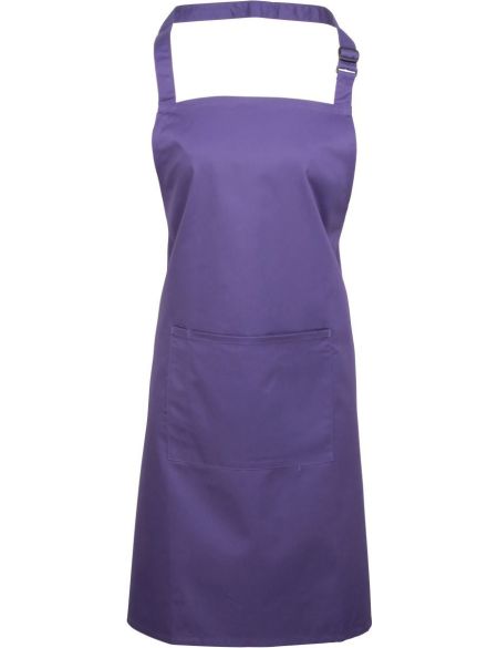 Bib apron with pocket Colours Premier PR154 white