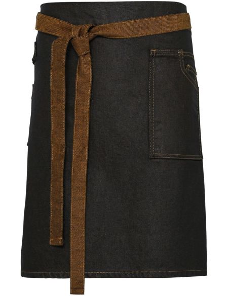 Short waist apron Division Premier PR135 black/tan