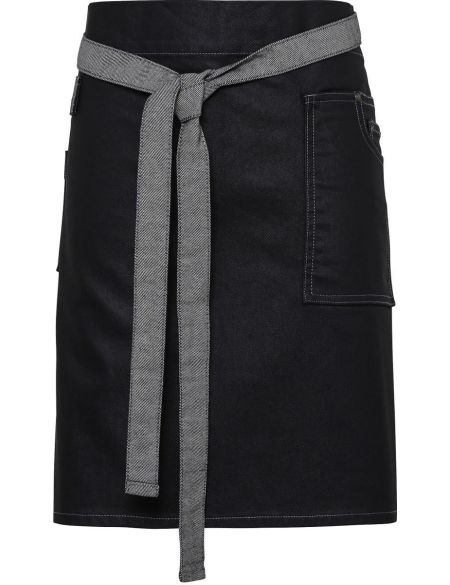 Short waist apron Division Premier PR135 black/tan