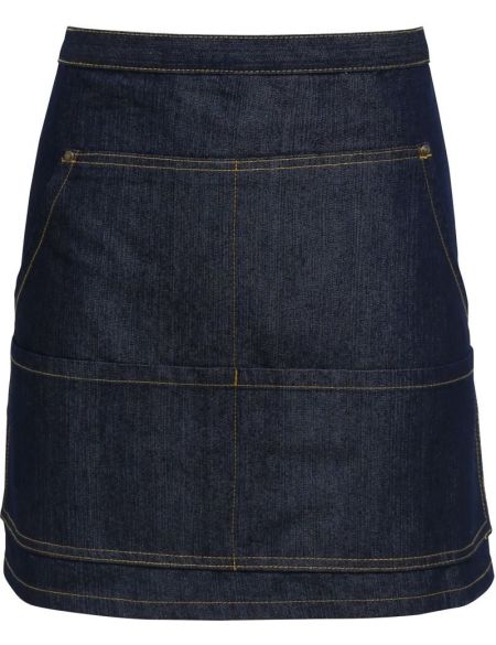Short waist apron denim Premier PR125 black denim