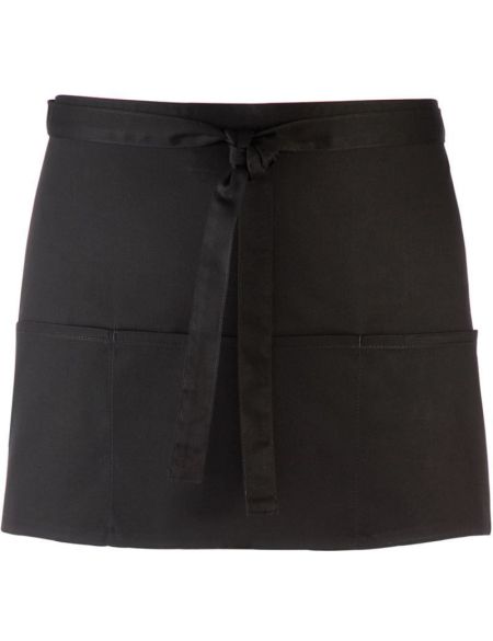 Kurze Schürze mit Tasche, Farbe: Premier PR155 Weiß