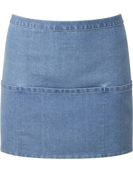 Kurze Schürze mit Tasche, Farbe: Premier PR155 Weiß