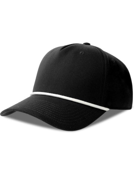 Atlantis Paka Baseballkappe mit 5 Panels, weiß/schwarz