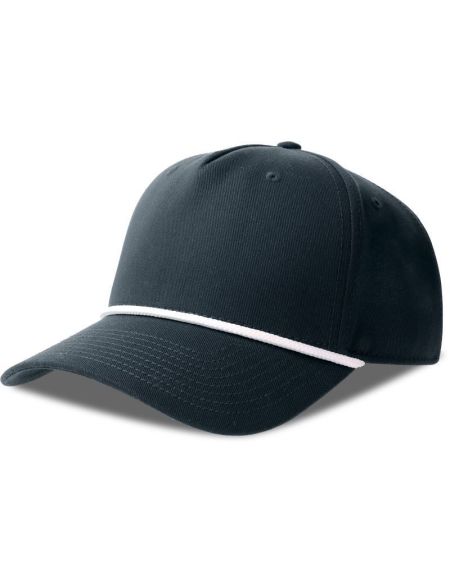 Kšiltovka 5 panelová baseballová Atlantis Paka white/black