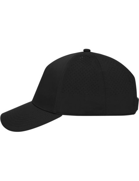 5-Panel-Laserschnittkappe Daiber MB6251 weiß
