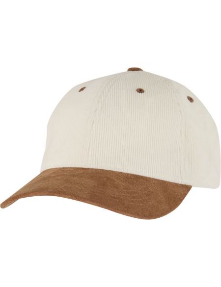 Kšiltovka 6 panelová Corduroy Suede