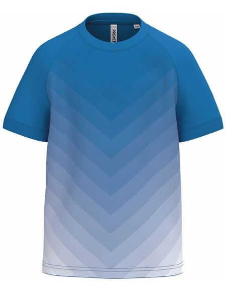 Children's sports T-shirt with color gradient Kariban ProAct PA4048 black