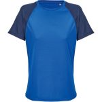Tričko dámské raglánové sportovní Sols Women Vortex french navy/royal blue