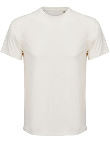Men's raglan sports T-shirt Sols Vortex white