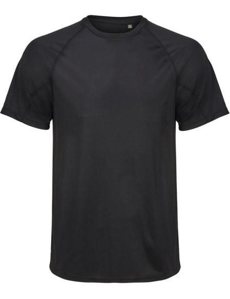 Herren-Raglan-Sport-T-Shirt Sols Vortex weiß
