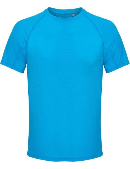Herren-Raglan-Sport-T-Shirt Sols Vortex weiß