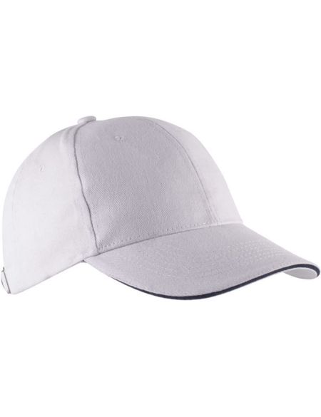 Orlando K-up KP011 weiße 6-Panel-Sandwich-Cap