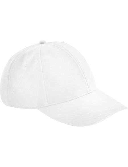 6 panel water-repellent cap Beechfield B191R white