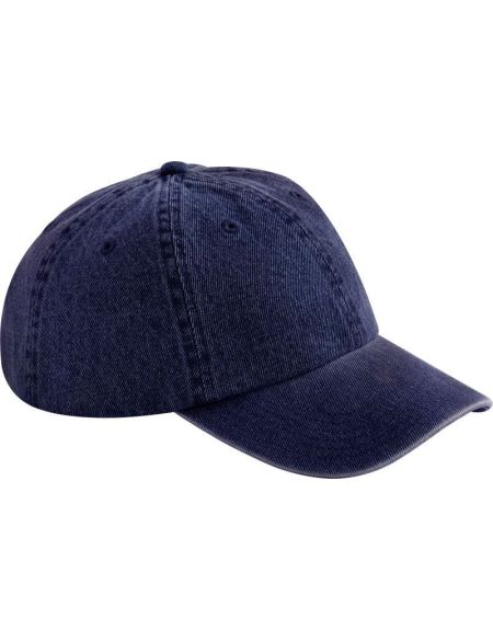 Kšiltovka 6 panelová denim Daiber B105 acid grey