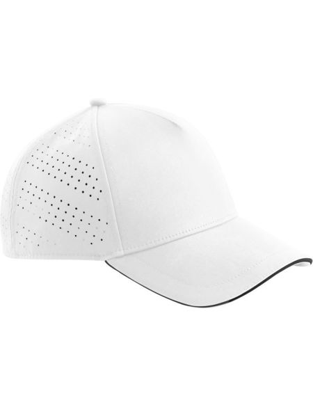 5-panel sandwich cap Accelerate Beechfield B155R white/black