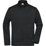 Bunda pracovní pánská pletená fleece Strong Daiber JN862 black/black