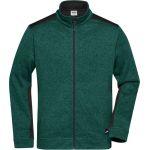 Men's knitted fleece work jacket Strong Daiber JN862 black/black