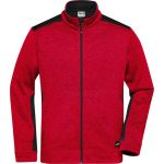 Men's knitted fleece work jacket Strong Daiber JN862 black/black