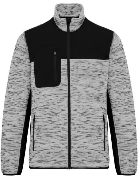 Men's knitted fleece work jacket WK WK9108 black