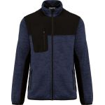 Bunda pánská pracovní pletená fleecová WK WK9108 navy melange/black