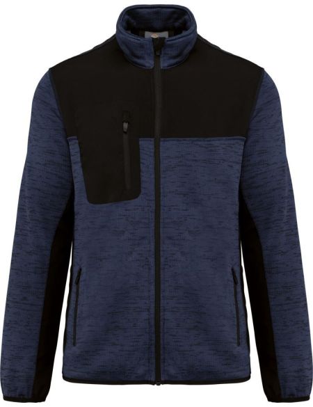 Men's knitted fleece work jacket WK WK9108 black