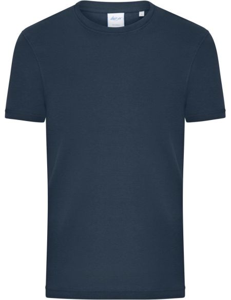 Men's organic T-shirt with fine ribbing Daiber 8040 white