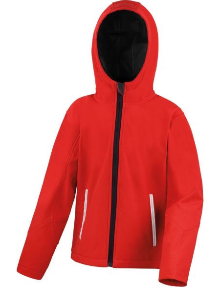 Children's 3-layer softshell jacket Result R224JY black/grey