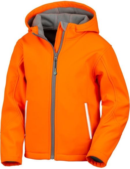 Result R224JY Kinder-Softshelljacke, 3-lagig, schwarz/grau