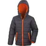 Bunda dětská prošívaná Result R233JY black/orange