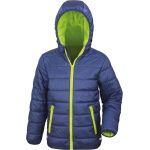 Bunda dětská prošívaná Result R233JY navy/lime