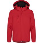 Bunda dětská 3-vrstvá sofsthellová Clique Classic Sofshell Jkt Jr red