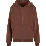 Mikina dámská z těžké bavlny Fluffy Build your Brand BY290 chocolate brown