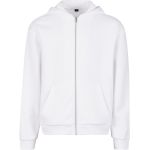 Mikina pánská z těžké bavlny Fluffy Build your Brand BY285 white